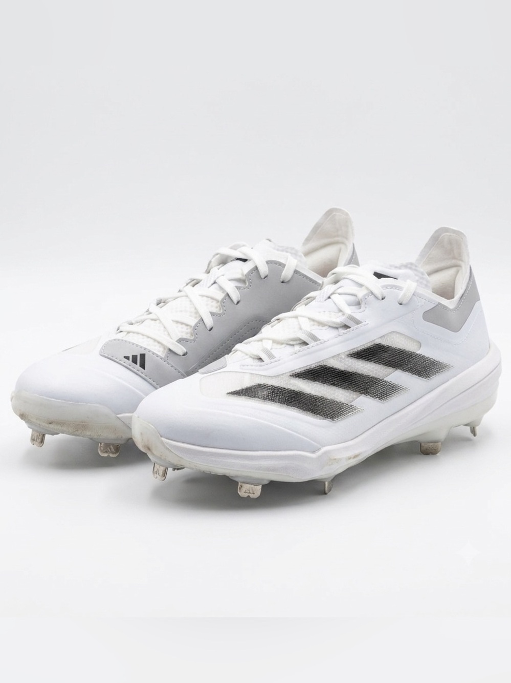 Adidas Adizero Impact TPU Baseball Cleats White Gray IF3355 Men's Size 6.5 - Picture 3 of 6
